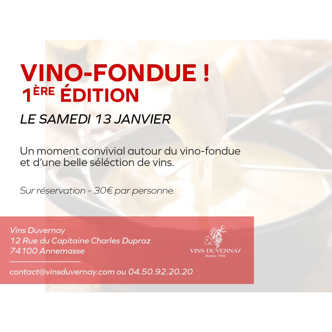 Vino- Fondue- 1ère édition !